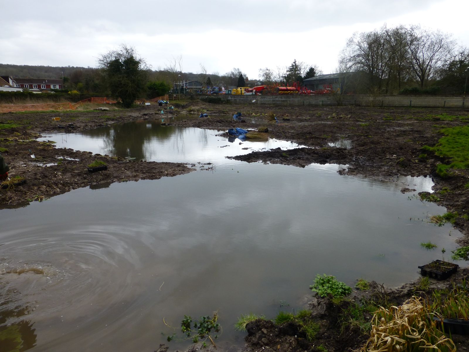 Wetland dug March 2015