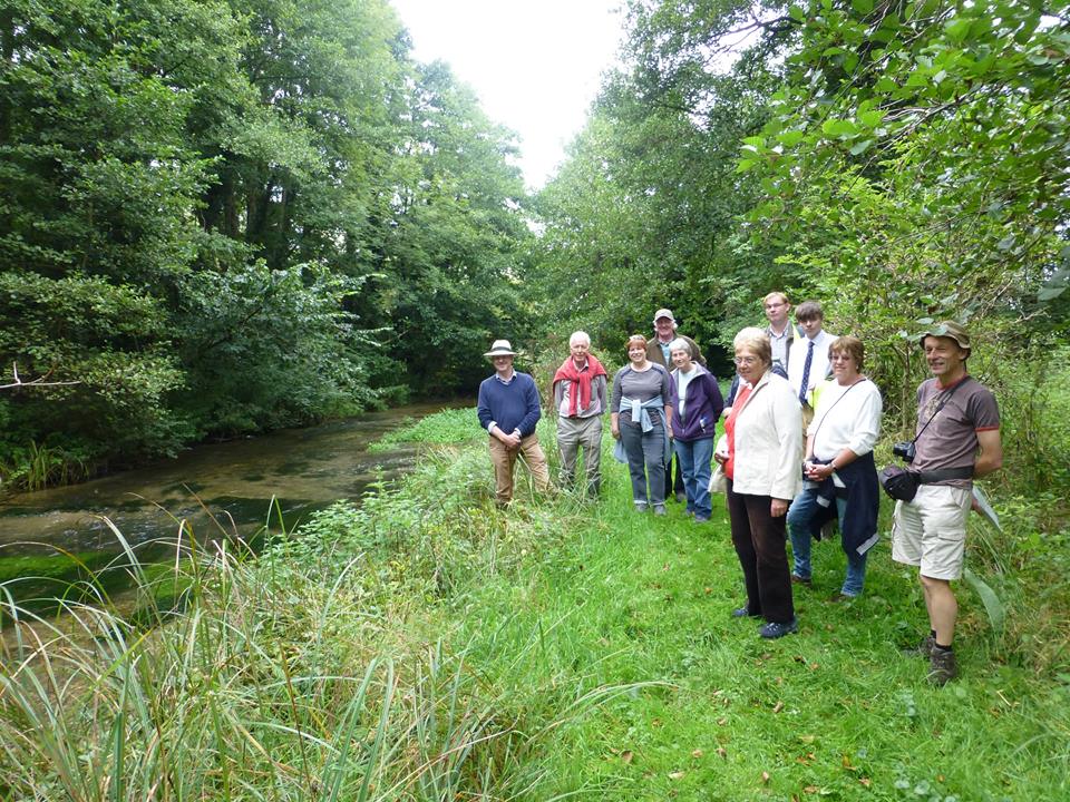 ARK Members enjoying a guided river walk at The Wilderness, Kintbury